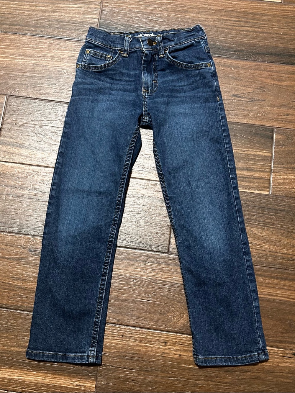 8 Slim Wrangler Boys Classic Straight Leg Jeans Dark Wash